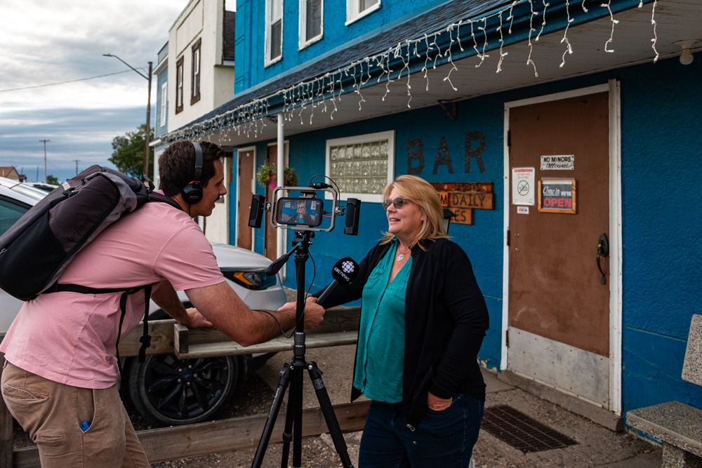 Blue Saloon Carseland Hotel Chris Doering